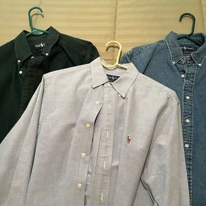 Lot of Men’s Polo Ralph Lauren Dress Shirts - 10 shirts - Large